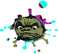 grimmig schauender Frosch